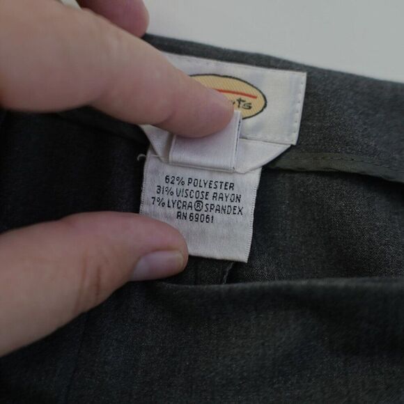 Talbots Stretch Polyester Dress Pants Size 2 Work Attitre Pleated Side Zip 28/26 - Picture 6 of 7